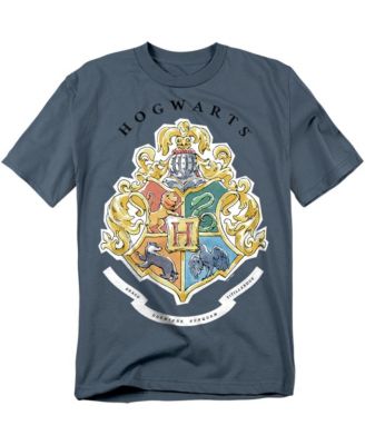 Men's Hogwarts Crest Sketch Watercolor T Shirt