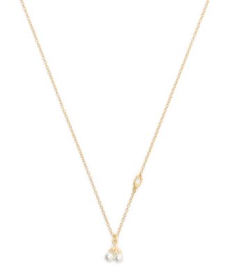 Faux Mother of Pearl Signature Pearl Cherry Pendant Necklace