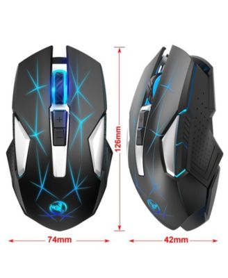 2.4G Wireless Rechargeable Gaming Mouse, 3 Adjustable DPI (1000/1600/2400)
