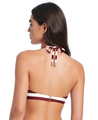 Women's Crossing Paths Halter Tie Bikini Swim Top