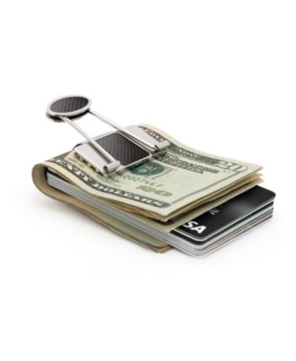 Men's Bill Binder - Money Clip & Credit Card Holder in Brushed