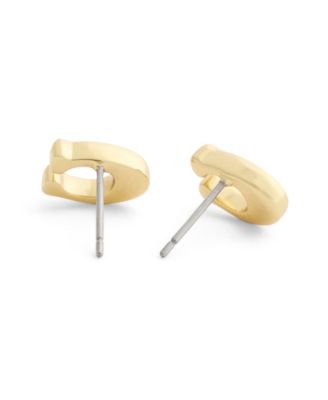 Gold Signature C Stud Earrings
