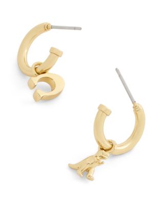 Burgundy Signature C Rexy Mismatch Earrings