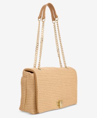 Soft Ajae Straw Medium Shoulder Bag
