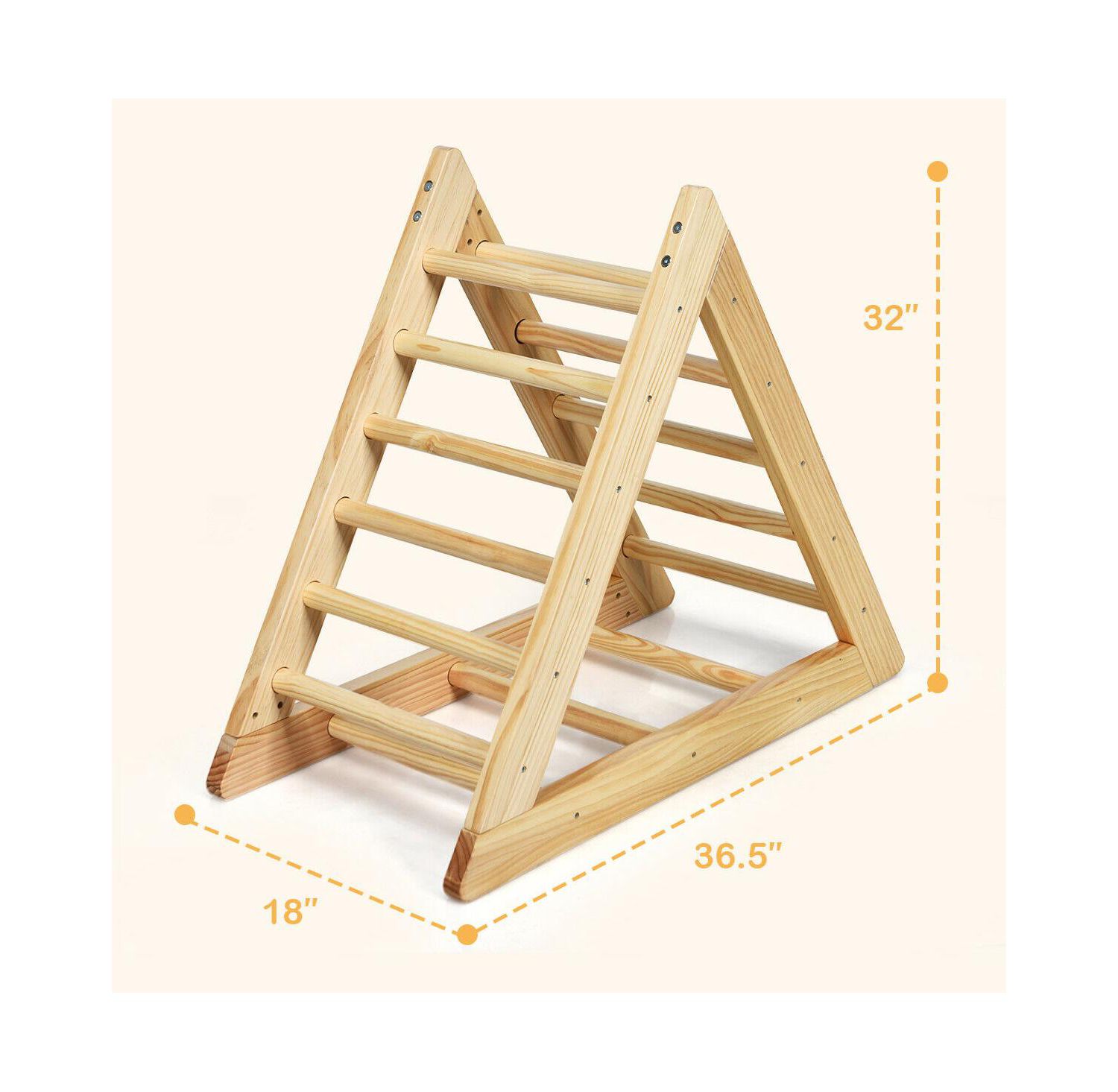 Toddler Wooden Triangle Climber