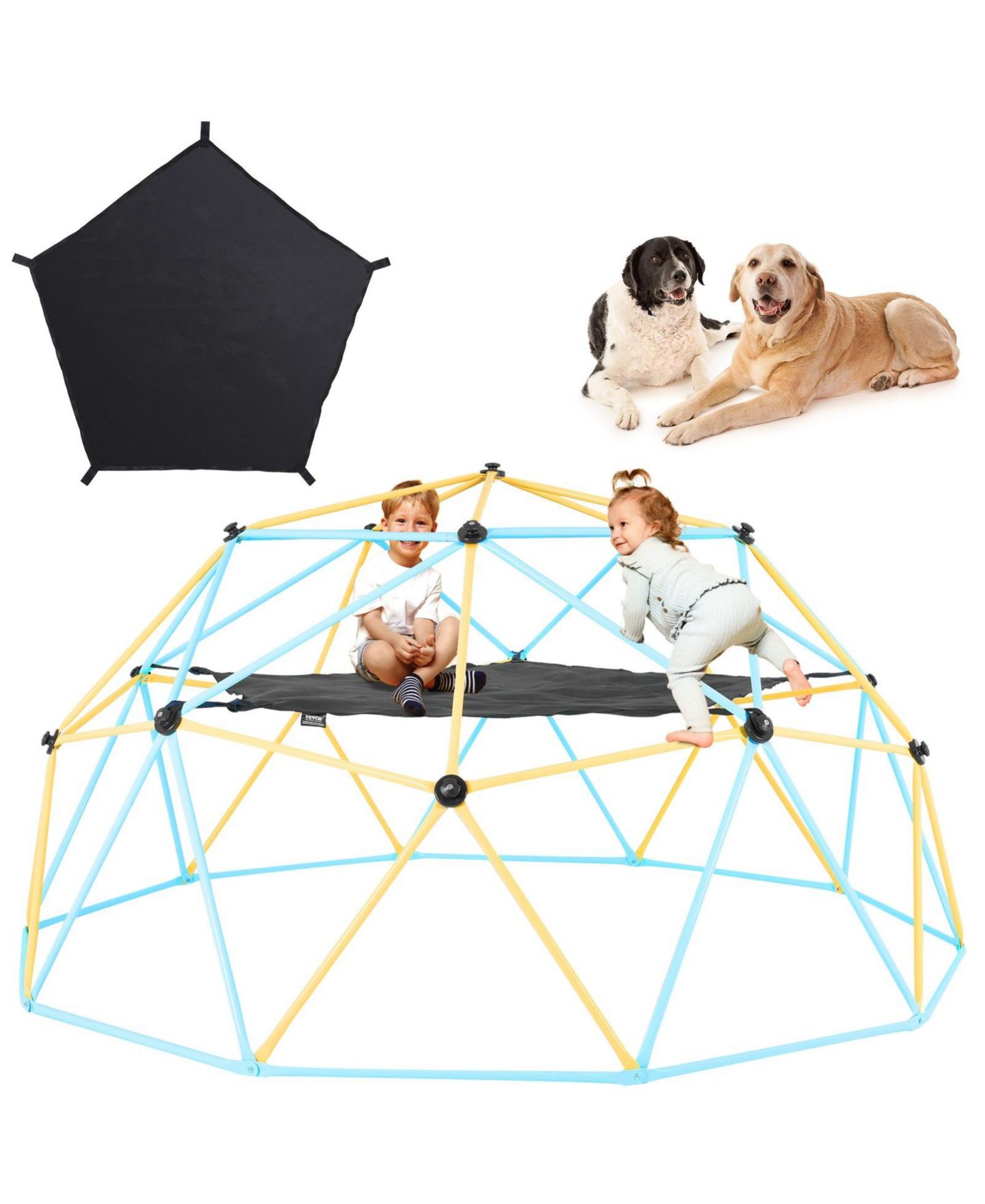 Детская игрушка SUGIFT 10-Ft Dome-Climber Hammock, 350-lb Capacity, Ages 3+, цвет: Чёрный — фото 2