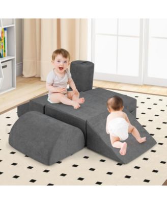 6-Piece Foam Climb and Crawl Playset with Washable Covers