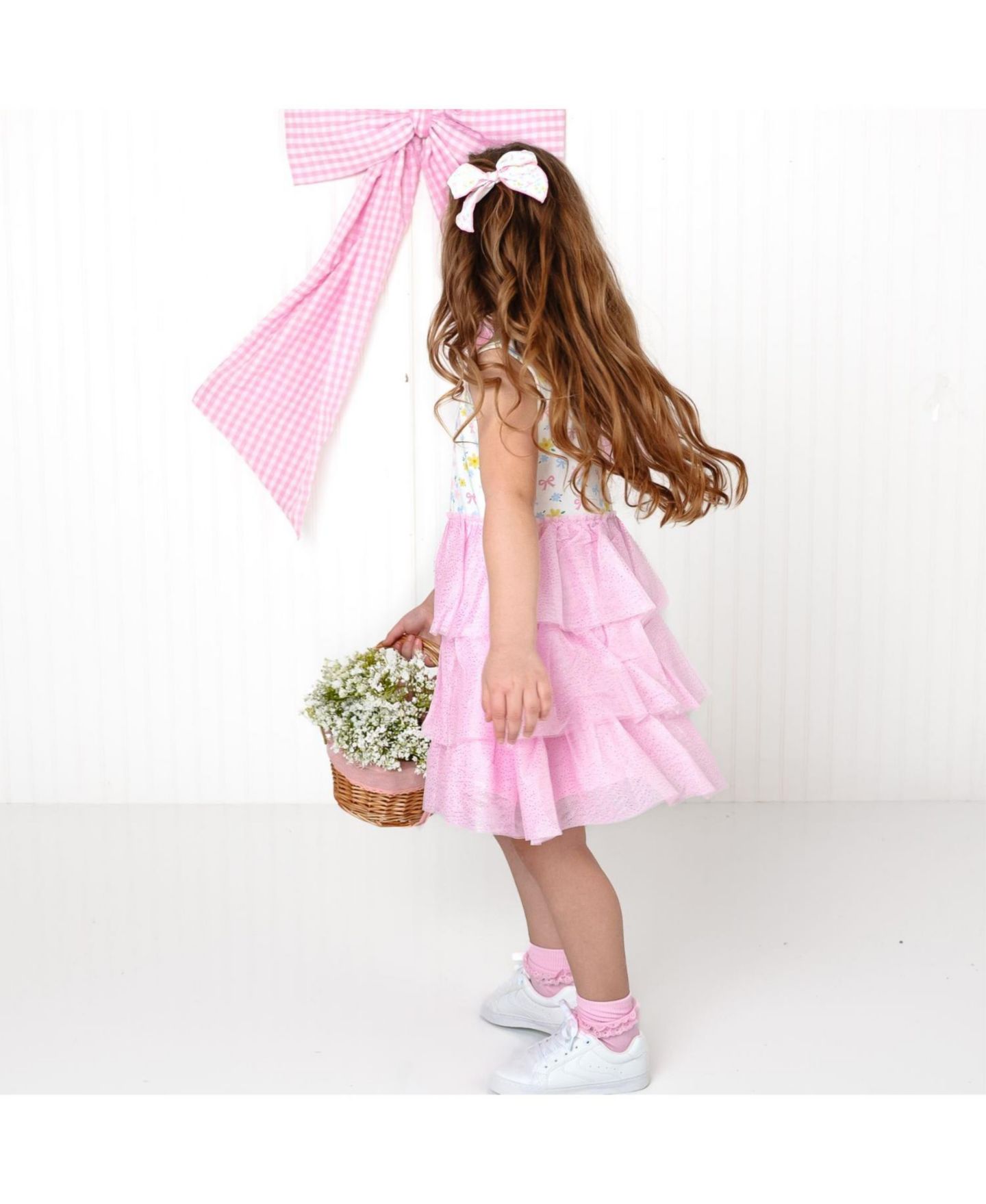 Платье Sweet Wink Sweet Floral Tank Tutu Dress для девочек, цвет: Розовый — фото 4