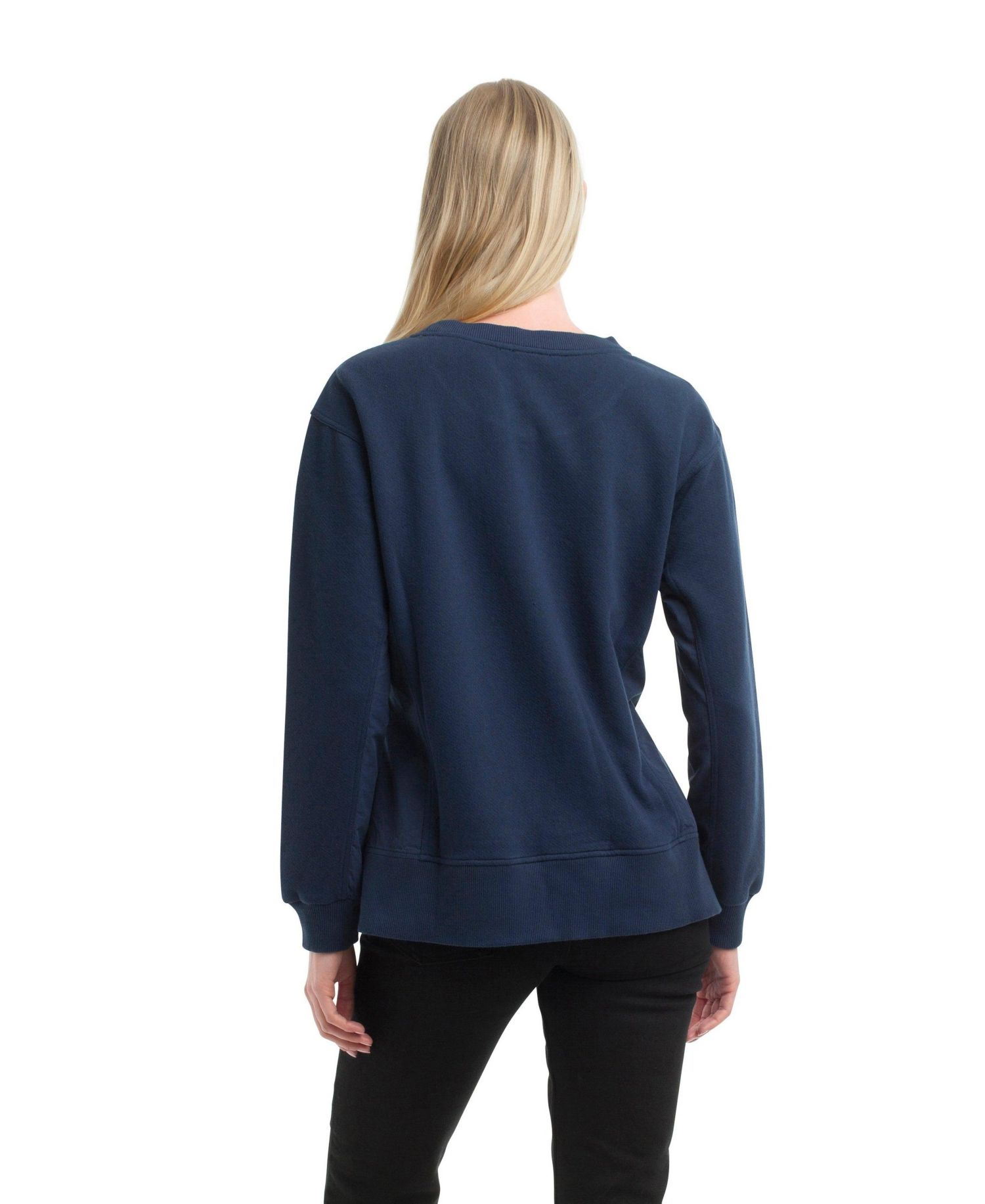 Women's Woven Side Panels Sweatshirt