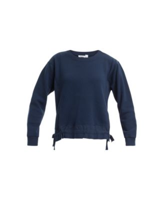 Women's Woven Side Panels Sweatshirt