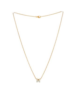 Pop H Pendant Chain Necklace