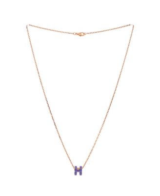 Pop H Pendant Chain Necklace