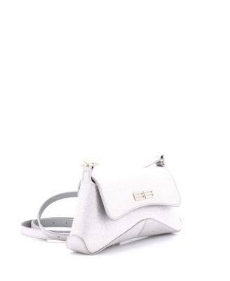 Small XX Flap Street Shoulder Bag Glitter Leather