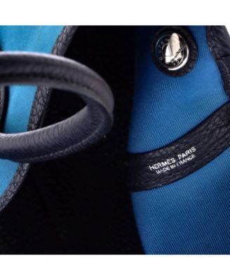 36 Garden Party Tote Toile and Leather