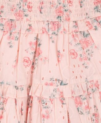 Girls' 7-16 Floral Print Top and Skort, 2-Piece Set