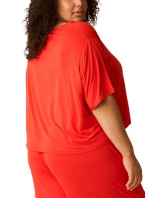 Maternity Aria Casual Short Sleeve Cropped Top Limited Edition Color