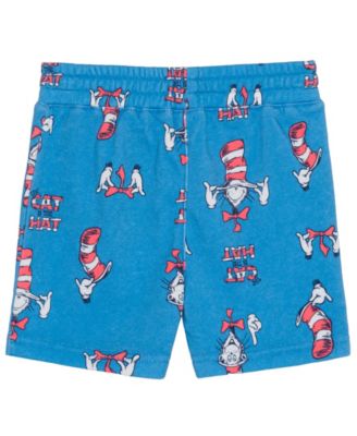 Boys' Toddler 2T-5T The Cat In the Hat T-Shirt and Shorts, 2-Piece Set