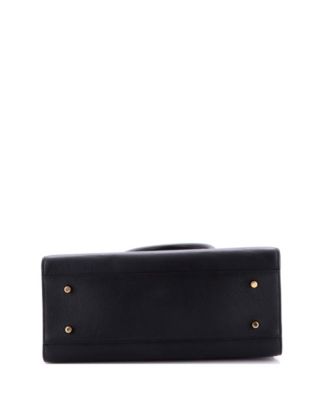 Large Virtus Front Pocket Tote Leather