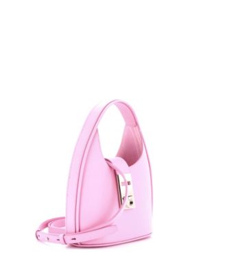 Mini Gancini Buckle Hobo Leather