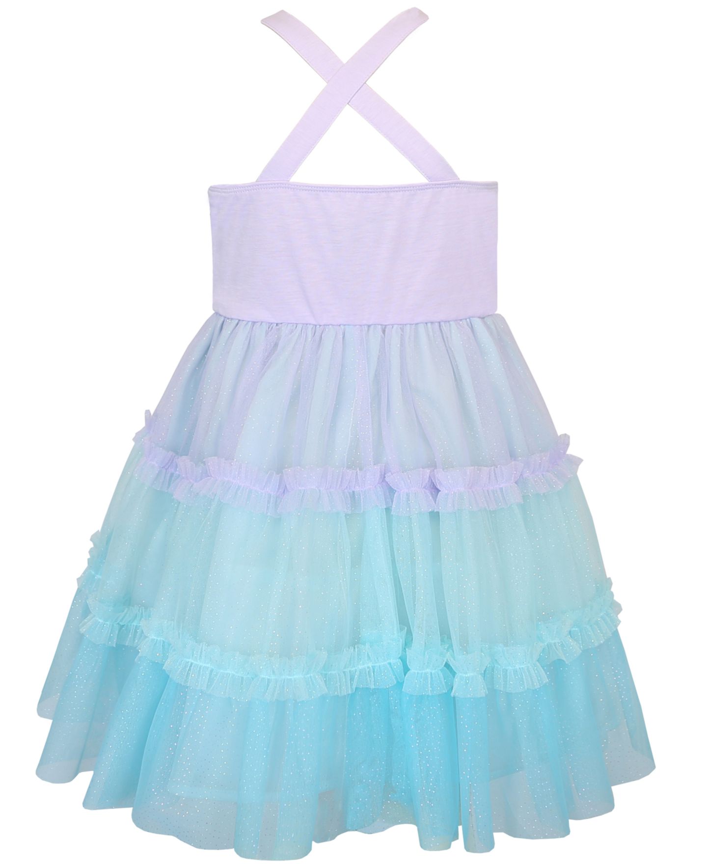 Платье Pink & Violet Strappy Unicorn Sequin Dress для девочек, цвет: Фиолетовый / Синий — фото 3