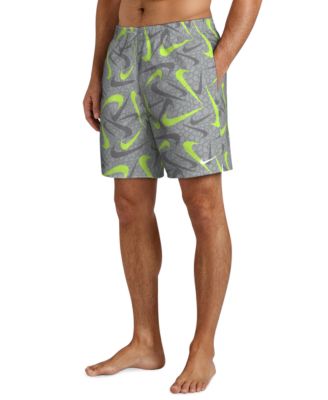 Men's 7" All-Over Logo Print Volley Swim Shorts