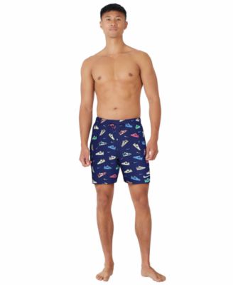 Men's 7" Sneaker Print Volley Swim Shorts