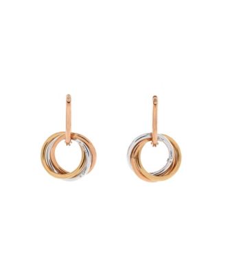 Trinity Hoop Dangle Earrings