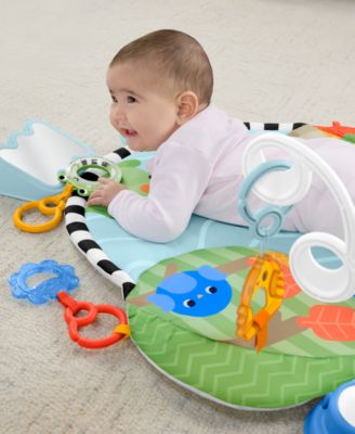 3-in-1 Kick and Sway Activity Gym, Baby Play Mat with Sensory Toys