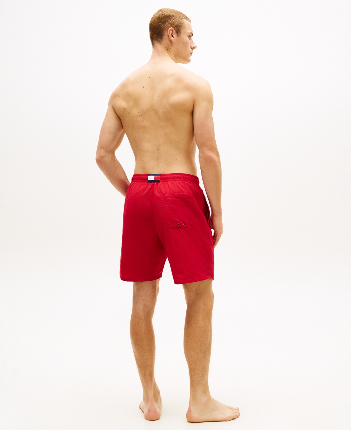 Tommy Hilfiger Men's Long Drawstring 7" Swim Trunks