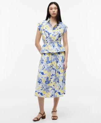 Women's Smocked Waist Shirt