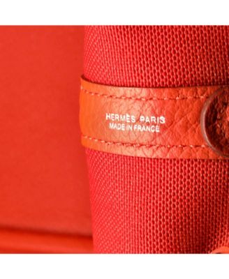 36 Garden Party Pockets Tote Toile and Leather