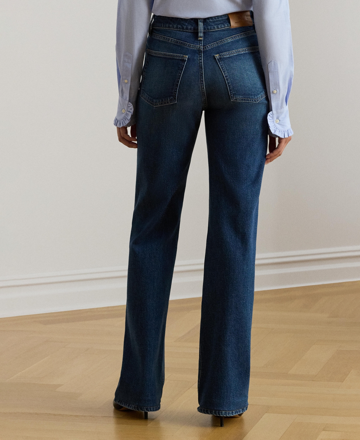 Lauren Ralph Women's High-Rise Wide-Leg Jeans