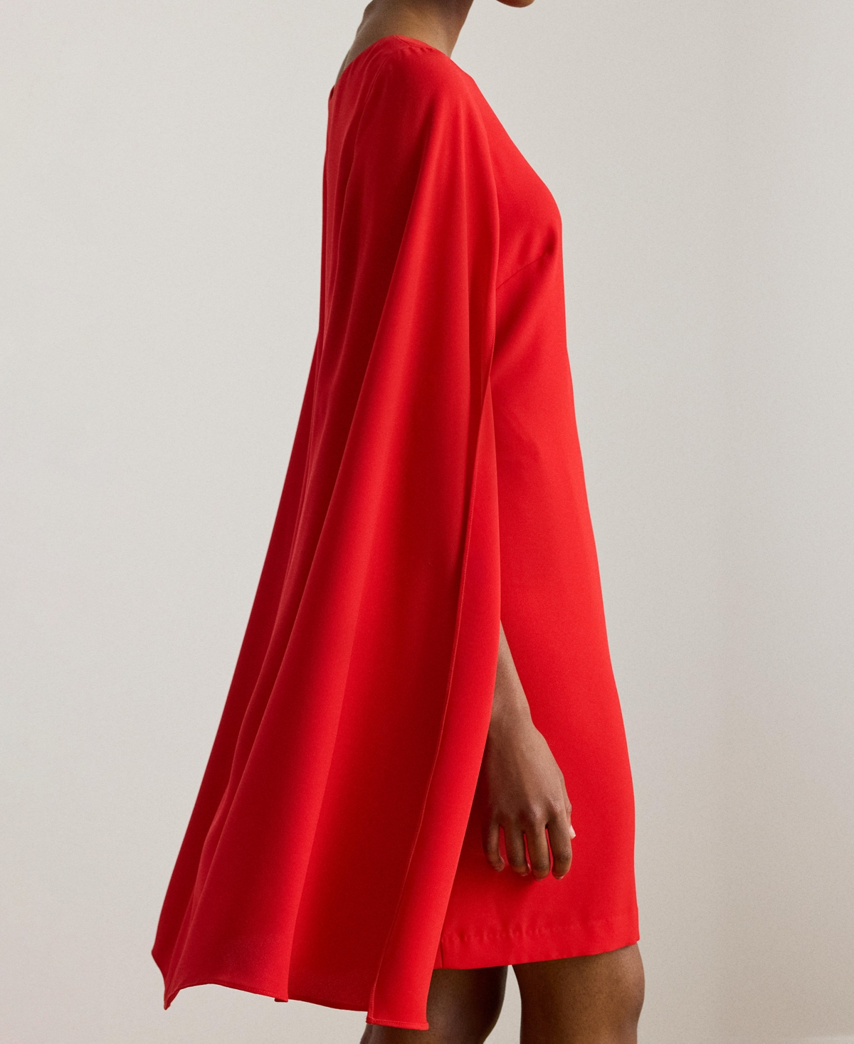 Lauren Ralph Women's Cape Georgette Cocktail Dress