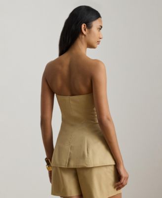 Women's Slim Fit Strapless Bustier Top