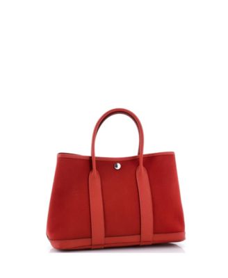 30 Garden Party Tote Toile and Leather