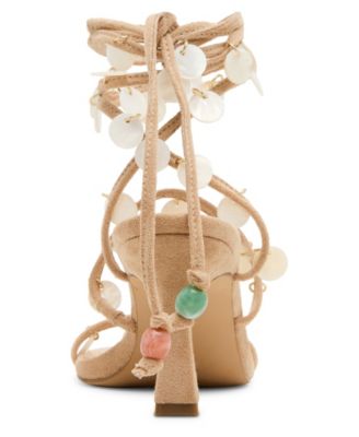 Women's Georgia Beaded Square Toe Dress Sandals