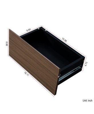 Extendable Coffee Table with Adjustable Length and Storage Drawers