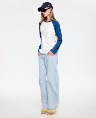 Women's Crew Neck Baseball T-Shirt