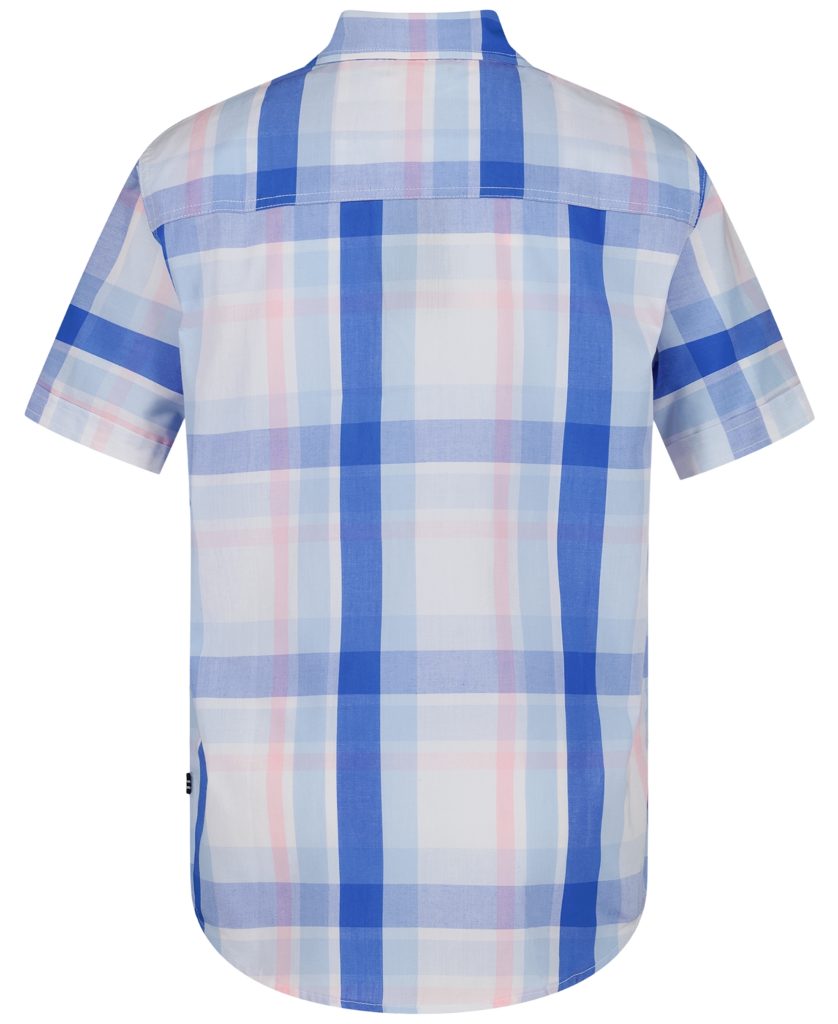 Nautica Boys' 8-20 Americana Plaid Short-Sleeve Woven Shirt