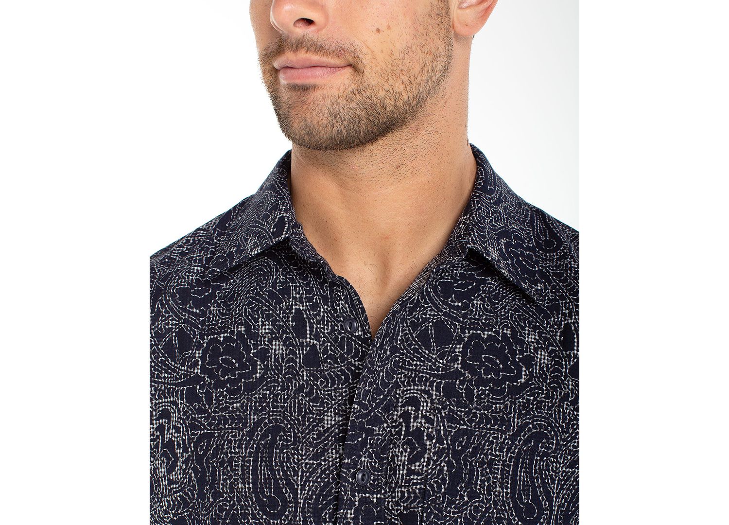 Men's Short-Sleeve Button-Up Shirt