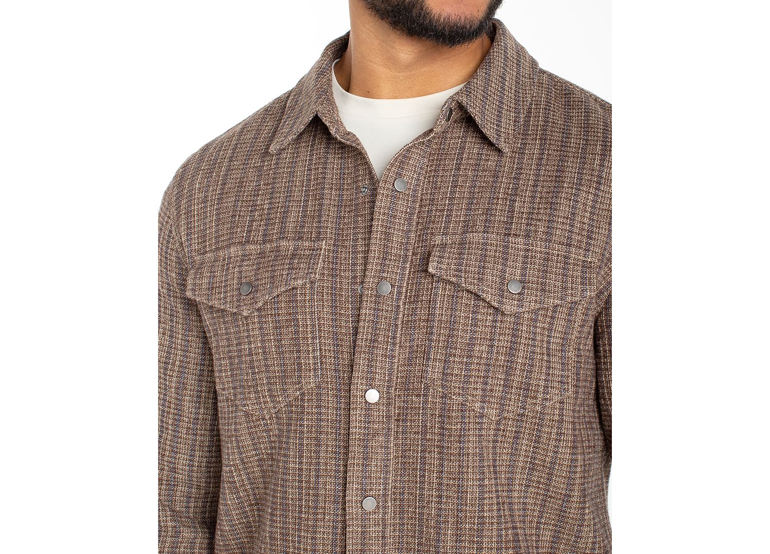 Men's Button-Front Overshirt