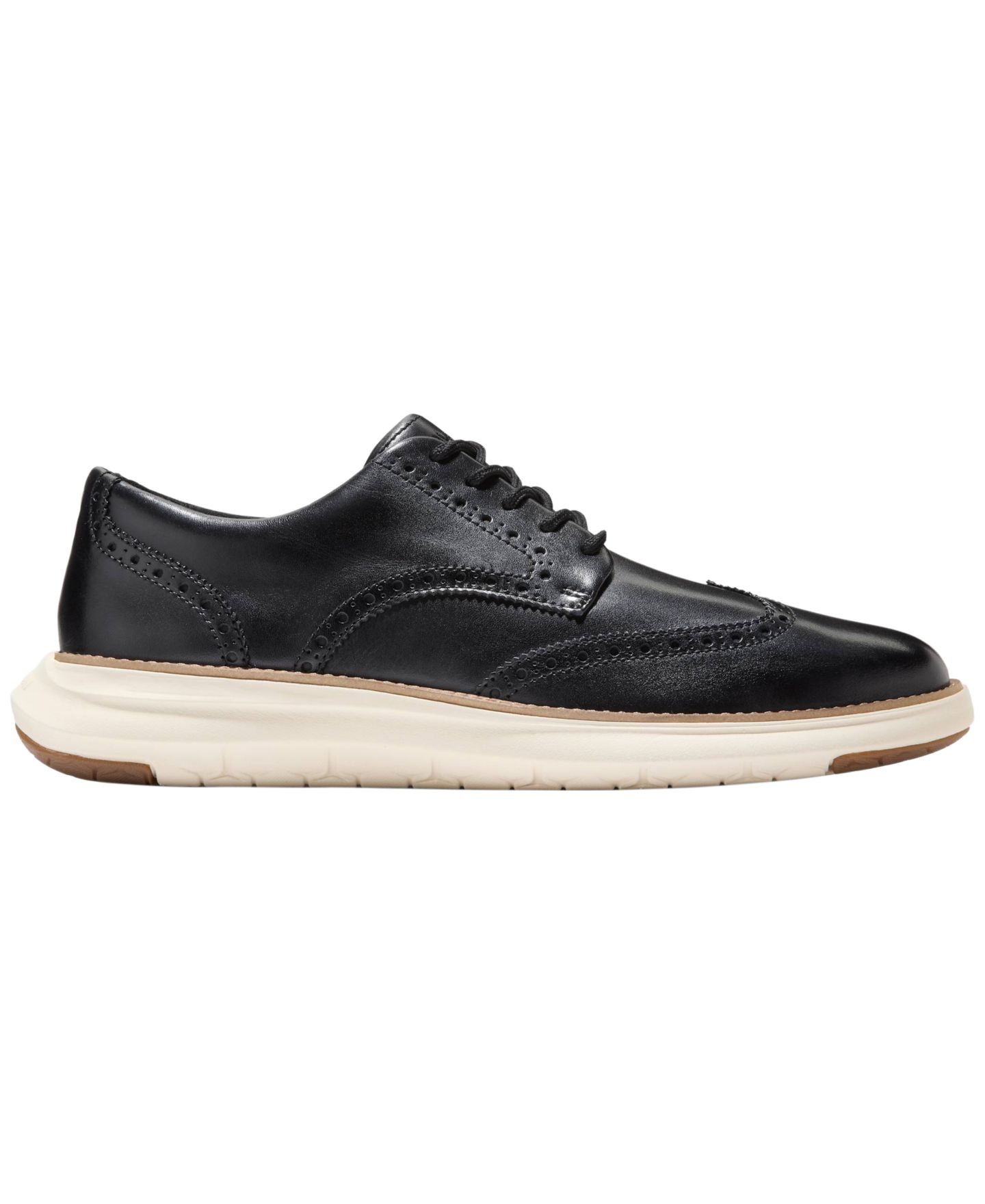 Мужские туфли Cole Haan Grand Remix Wing Lace-Up Oxford, цвет: Чёрный — фото 2