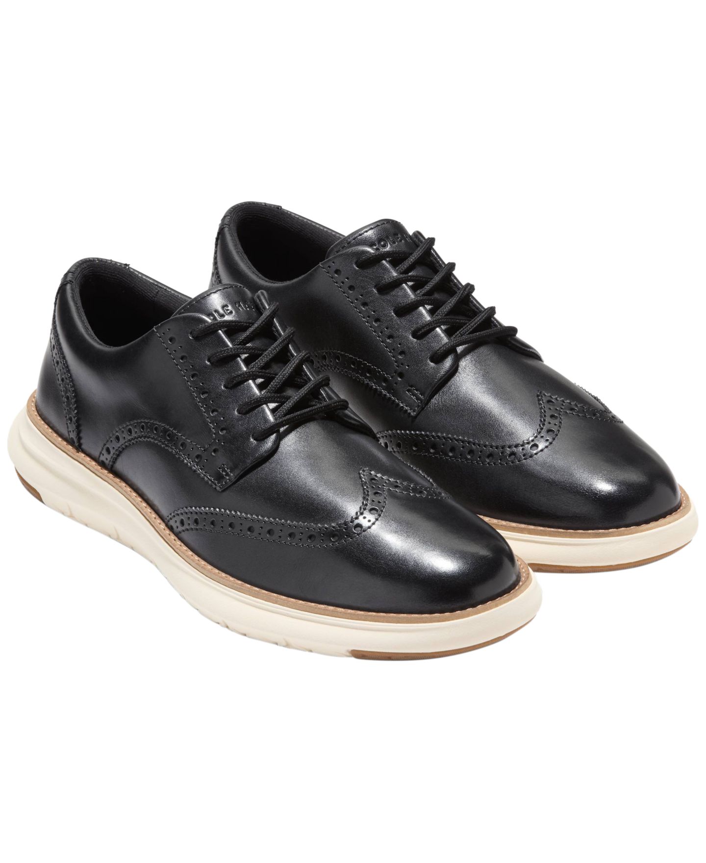 Мужские туфли Cole Haan Grand Remix Wing Lace-Up Oxford, цвет: Чёрный — фото 9