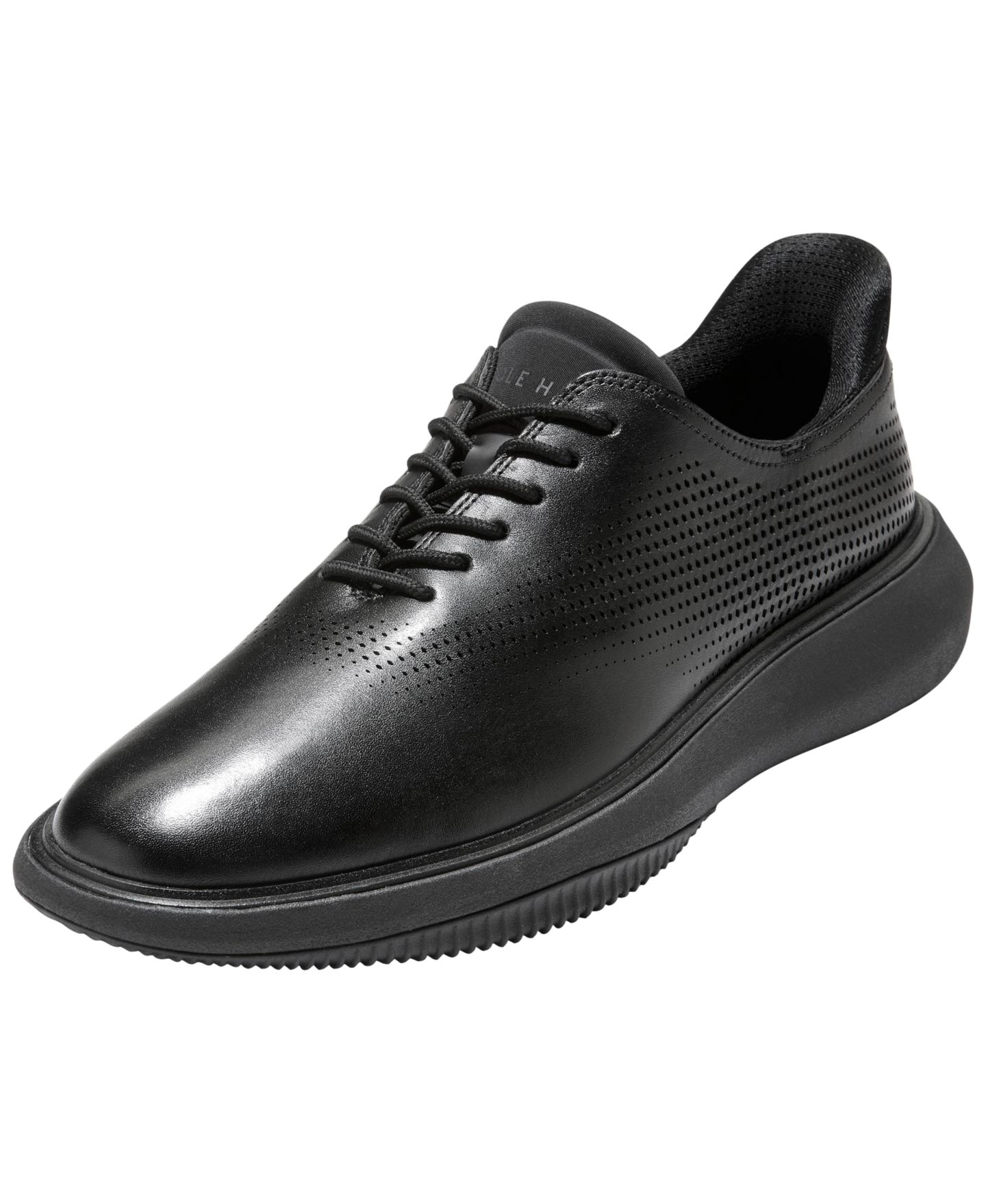 Мужские туфли Cole Haan Grand Phaze Laser Quick-On Lace-Up Oxford, цвет: Чёрный — фото 7