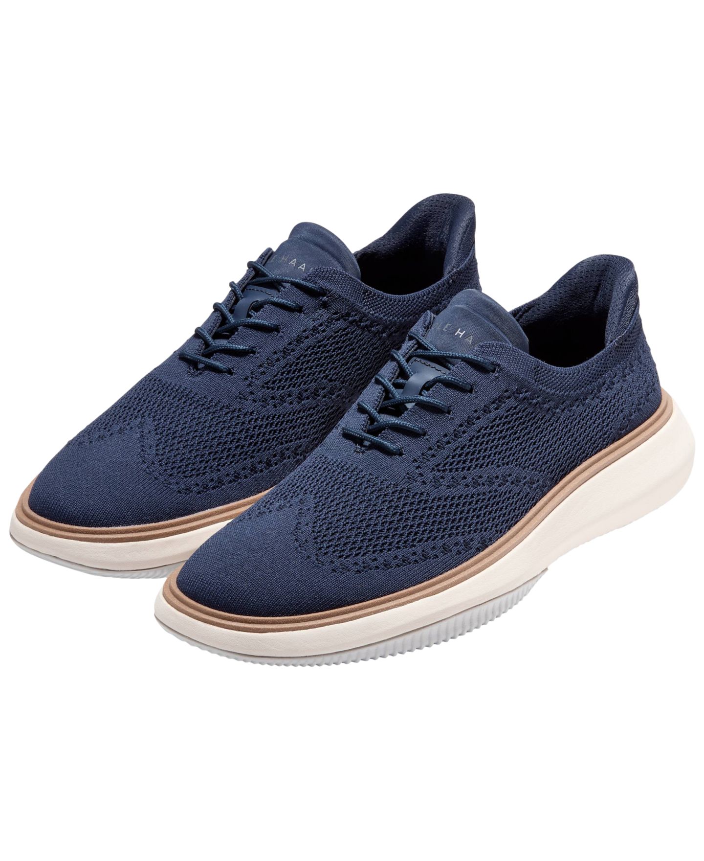 Мужские туфли-оксфорды Cole Haan Grand Phaze Stitchlite Quick-On на шнуровке, цвет: Морской синий — фото 6