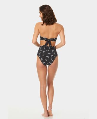 Women's Scallop Contrast Bandeau Bikini Top