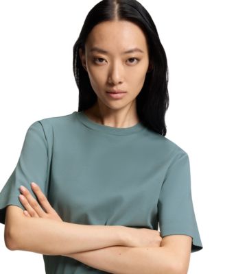 BOSS by Women's Mercerized Cotton Relaxed-Fit T-Shirt