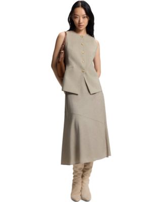 BOSS by Women's Virgin Wool Slim-Fit Vest