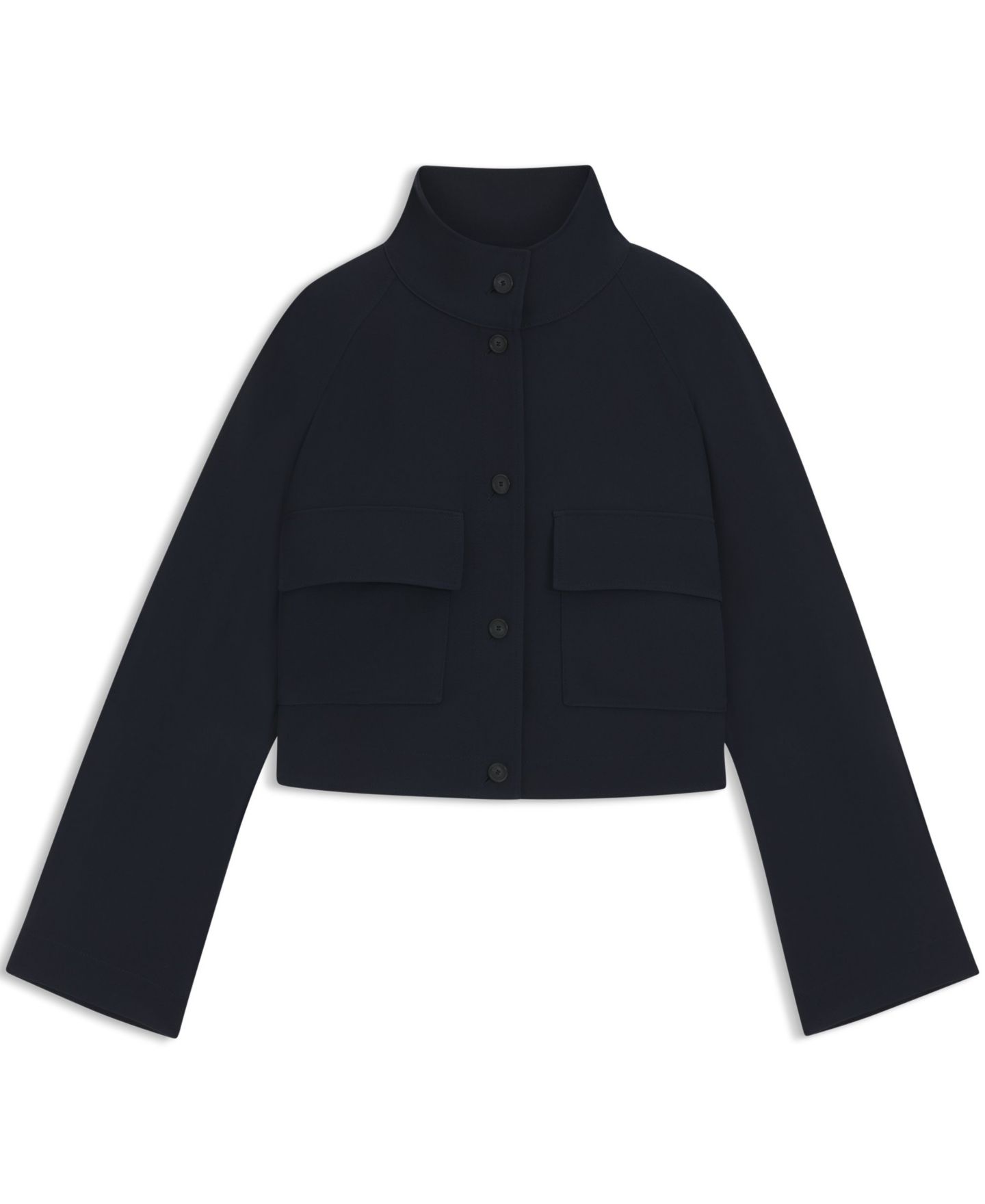 Женский пиджак Hugo Boss BOSS by Wrinkle-Resistant Crepe Modern-Fit Blazer, цвет: Тёмный синий — фото 3