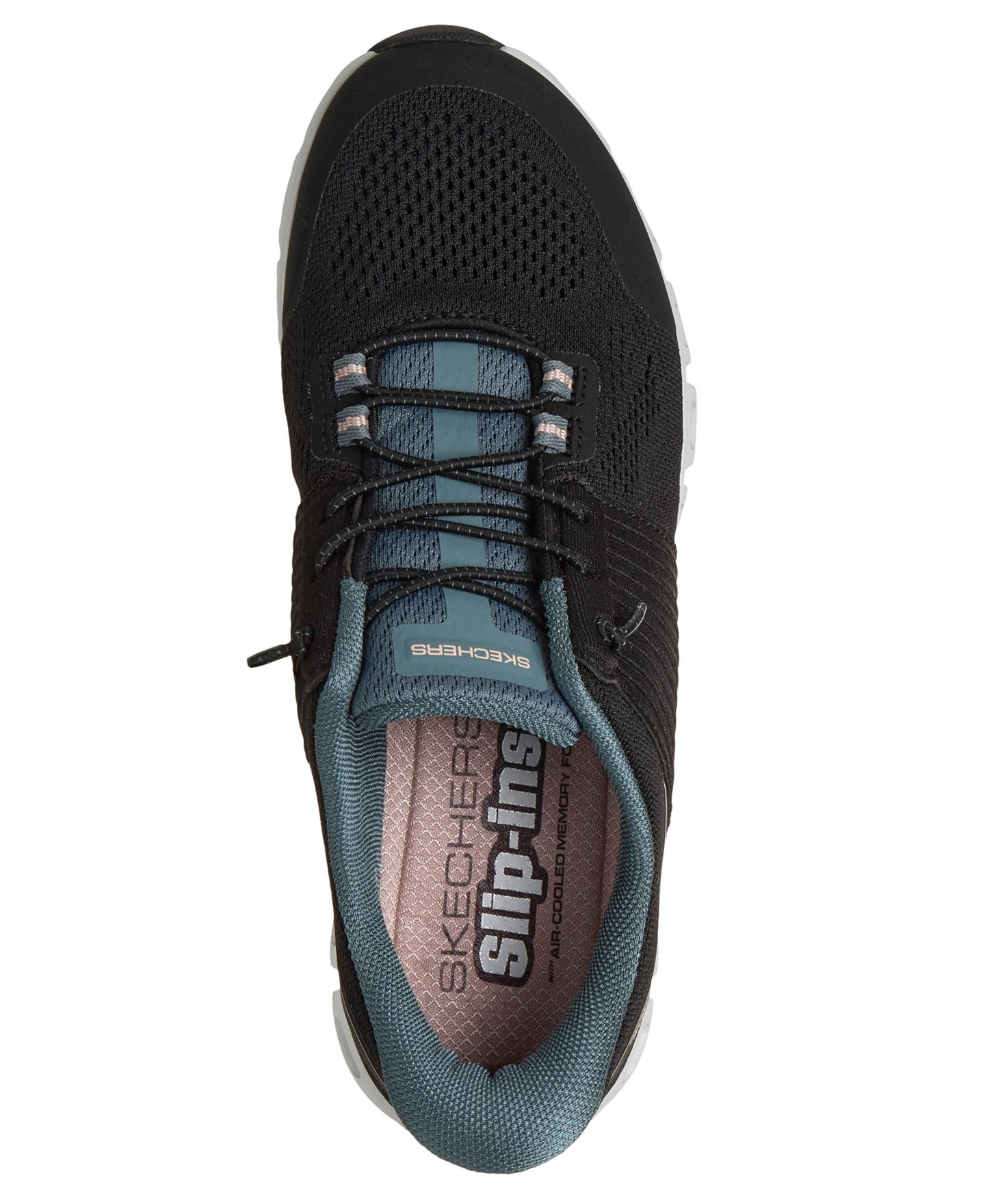 Женские кроссовки Skechers Slip-ins: Glide-Step - Stargaze Athletic Walking, цвет: Чёрный — фото 5
